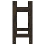 vidaXL Casier à bouteilles pour 16 bouteilles noir bois pin solide