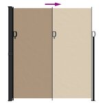 vidaXL Auvent latéral rétractable taupe 220x600 cm