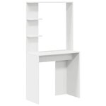 vidaXL Bureau avec rangement 2 Pièces Blanc 78.5 x 37 x 154.5 cm