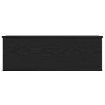 Coffre de rangement vidaXL en chêne noir 102x35x35 cm  en bois d'ingénierie