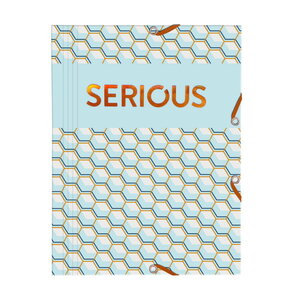 Chemise polypro élastiques 3 rabats 24x32cm - holographie serious