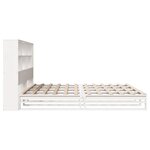 vidaXL Lit bibliothèque sans matelas blanc 180x200 cm bois massif
