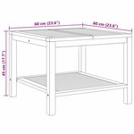 vidaXL Table basse Marron 60 x 60 x 45 cm Bois de teck solide