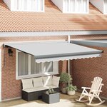 Auvent Anthracite 3 5 x 2 5 m Métal