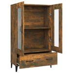 vidaXL Buffet haut Chêne fumé 70x31x115 cm Bois d'ingénierie