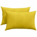 vidaXL Coussins de canapé 2 Pièces Jaune 60 x 40 cm