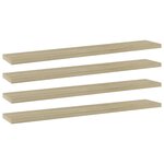 vidaXL Panneau de bibliothèque 4Pièces Chêne sonoma 60x10x1 5cm Aggloméré