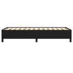 vidaXL Cadre de lit sans matelas noir 100x200 cm tissu