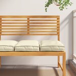 vidaXL Coussins de palette pour siège 2 Pièces Crème 40x40x8 cm Tissu Oxford