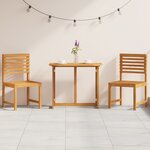 Ensemble de jardin bistro 3 pièces en bois d'acacia massif