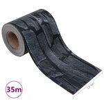 vidaXL Écran d'intimité de jardin PVC 35x0 19m Gris d'aspect de pierre