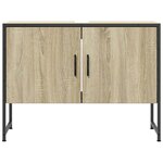 vidaXL Armoire lavabo de salle de bain chêne sonoma bois d'ingénierie