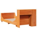 vidaXL Cadre de lit sans matelas cire marron 75x190 cm bois pin massif