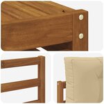 vidaXL Ensemble de canapés d'extérieur 7 pc Naturel et Beige