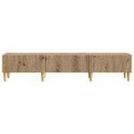 vidaXL Meuble TV 147 x 34 5 x 30 cm Chêne artisanal Bois d'ingénierie
