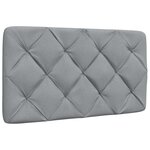 vidaXL Cadre de lit sans matelas gris clair 90x190 cm tissu