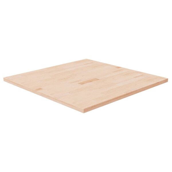vidaXL Dessus de table carré 80x80x2 5 cm Bois chêne massif non traité