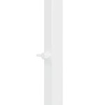 vidaXL Arche de mariage Blanc 150 x 49 5 x 200 cm Acier