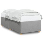 vidaXL Cadre de lit Gris clair 80x200 cm Tissu
