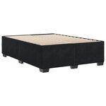 vidaXL Cadre de lit sans matelas noir 160x200 cm velours