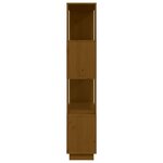 vidaXL Bibliothèque/Cloison Marron miel 80x25x132 cm Bois massif