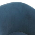 vidaXL Chaise cabriolet bleu foncé velours