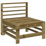 vidaXL Salon de jardin 4 Pièces bois de pin imprégné
