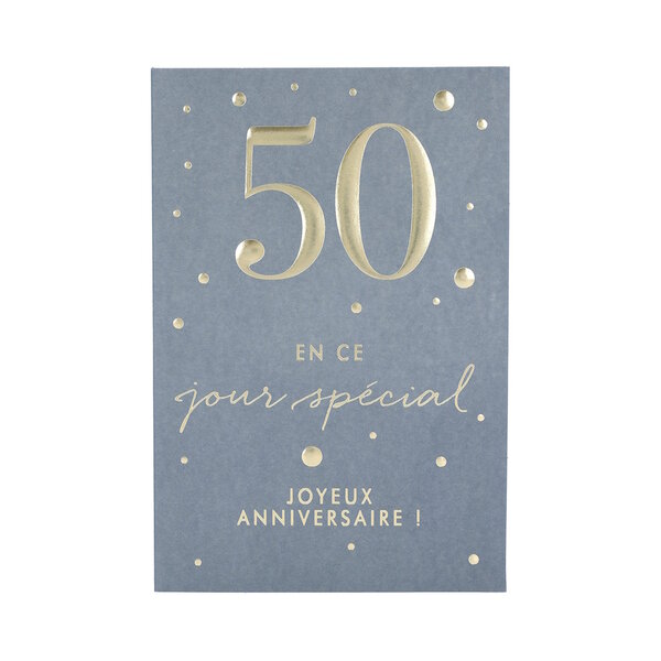 Carte  Anniversaire - 50 ans En ce jour spécial Joyeux anniversaire !