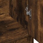 vidaXL Armoire de lavabo chêne fumé 63x29x55 cm bois d'ingénierie