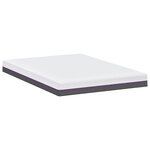 vidaXL Matelas Blanc et Gris 140 x 190 cm Mousse à Mémoire