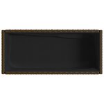 vidaXL Jardinière avec étagère marron résine tressée