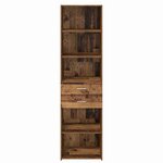 vidaXL Haut Armoire Bois Ancien 50 x 42 5 x 185 cm Bois d'ingénierie