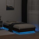vidaXL Cadre de lit sans matelas avec lumières LED 75x190 cm