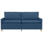 vidaXL Canapé Bleu 196 x 81 x 87 5 cm Tissu