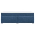 vidaXL Sommier à lattes de lit avec matelas Bleu 80x200 cm Tissu