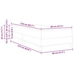 vidaXL Lit à ressorts avec matelas Rose 80 x 210 cm tissu