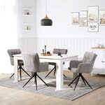 Chaise oeuf moderne lin gris