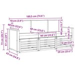 vidaXL Ensembles de canapés 3 pc Bois d'Acacia Massif