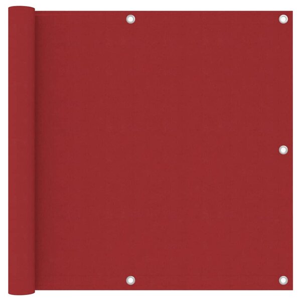 vidaXL Écran de balcon Rouge 90x300 cm Tissu Oxford