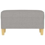 vidaXL Banc Gris clair 70x35x41 cm Tissu