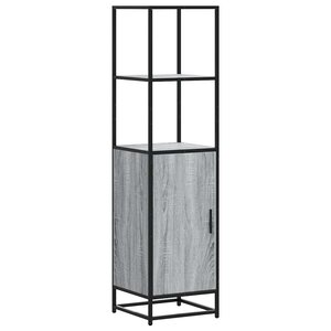 vidaXL Buffet haut sonoma gris 35 5x35x139 cm bois d'ingénierie métal