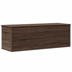 vidaXL Boîte de rangement chêne marron 102x35x35 cm bois d'ingénierie