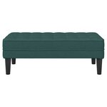 Banc vidaXL Vert Foncé 113x57x39 cm Tissu
