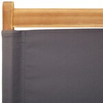 vidaXL Chaises de jardin lot de 2 anthracite bois acacia massif tissu