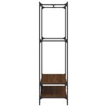 vidaXL Porte-vêtements avec étagères chêne marron bois d'ingénierie