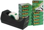 Lot de 12 Rubans adhésif Magic 810 -19x33 + 1 dévidoir SCOTCH