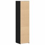 vidaXL Haut Armoire 2 Pièces Chêne noir 45 x 42 5 x 185 cm