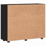 vidaXL Cabinet en Bois Noir 88 5 x 30 5 x 73 cm Bois d'ingénierie