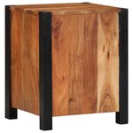 vidaXL Cabinet de chevet avec tiroir 2 Pièces Marron 40 x 35 x 50 cm