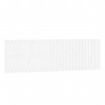 vidaXL Tête de lit murale Blanc 185x3x60 cm Bois massif de pin